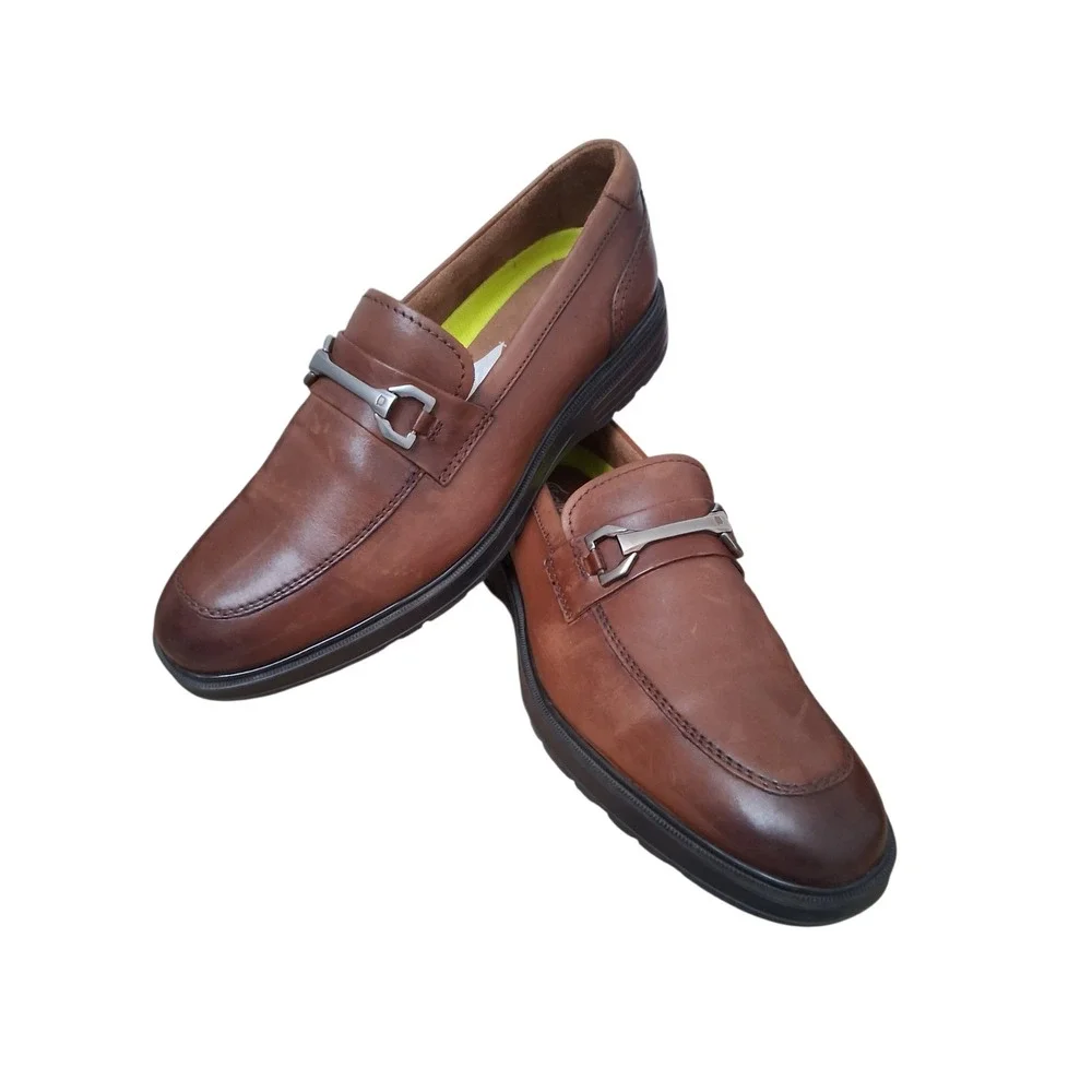 Florsheim Comfortech Shoes Mens Size 8 M Leather Slip-On Memory Foam Office Work
